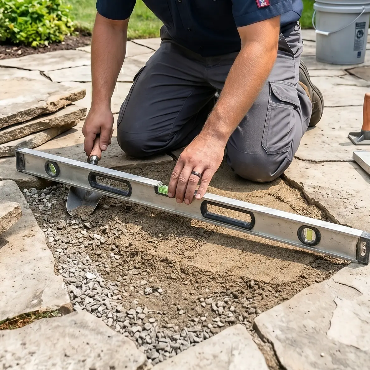 Sunken Area Repair & Leveling